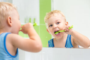time span of kids brushing their teeth brighton